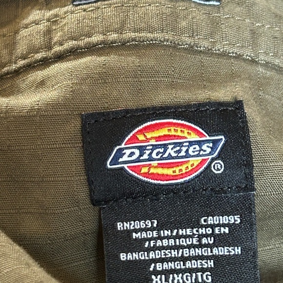 Dickies Utility Rip Stop Short Sleeve Shirt Men’s Size XL‎ Olive Green - Picture 6 of 7